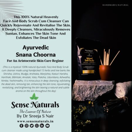 Ayurvedic Face & Body Scrub Natural Bath Powder Snana Choorna